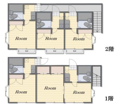 神奈川県座間市相模が丘１丁目 間取図・土地図