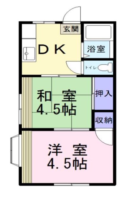 埼玉県東松山市六反町 間取図・土地図