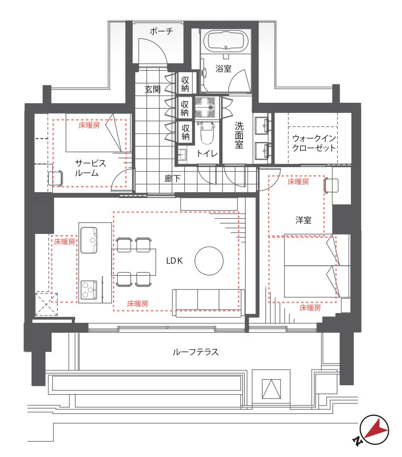 東京都港区南麻布５丁目 間取図・土地図