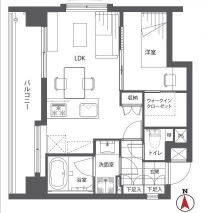 東京都港区芝大門２丁目 間取図・土地図