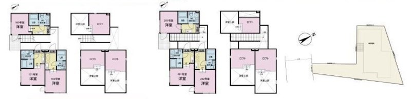 東京都板橋区新河岸３丁目 間取図・土地図