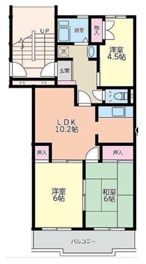 神奈川県伊勢原市大住台２丁目 間取図・土地図