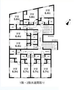 東京都北区上十条５丁目 間取図・土地図