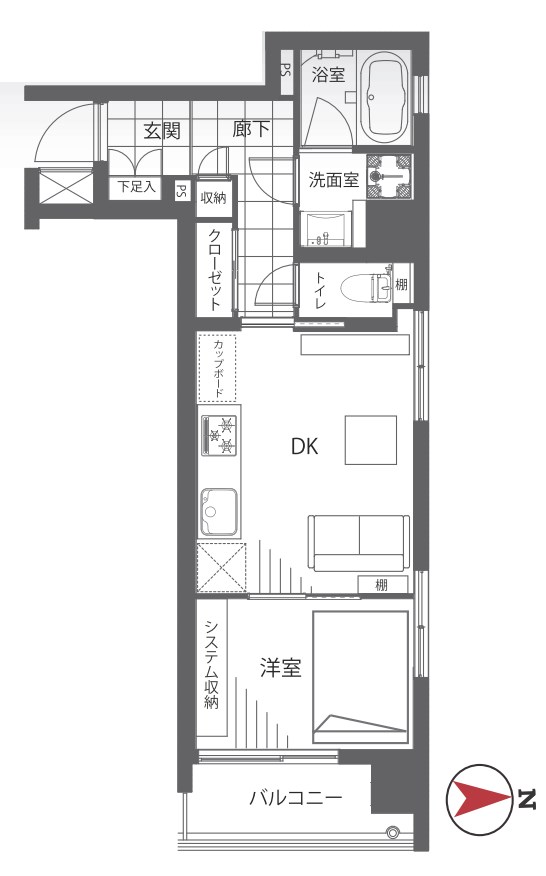 東京都港区芝大門２丁目 間取図・土地図