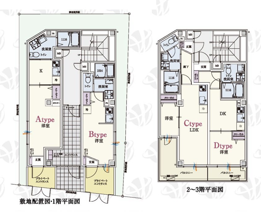 東京都大田区南久が原２丁目 間取図・土地図