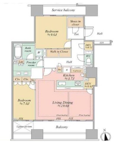 東京都港区南青山７丁目 間取図・土地図