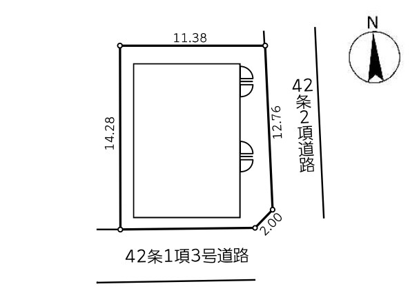 東京都八王子市散田町１丁目 区画図