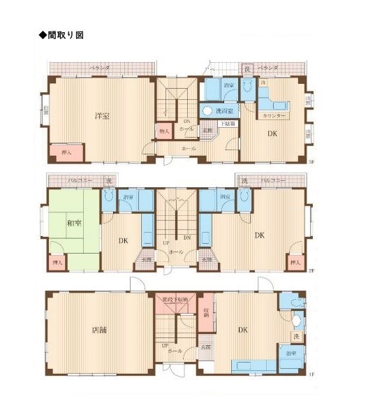 神奈川県川崎市多摩区堰２丁目 間取図・土地図