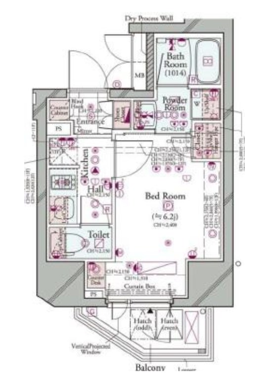 東京都港区南麻布２丁目 間取図・土地図