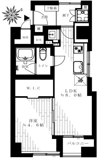 東京都港区高輪２丁目 間取図・土地図