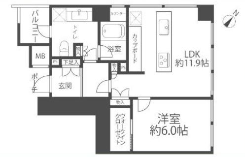 東京都港区六本木７丁目 間取図・土地図
