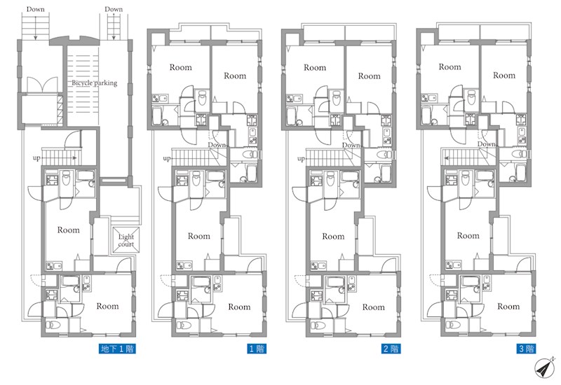 東京都品川区小山１丁目 間取図・土地図