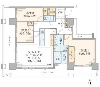 東京都港区港南３丁目 間取図・土地図