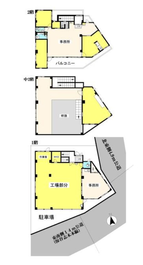 埼玉県新座市道場１丁目 間取図・土地図