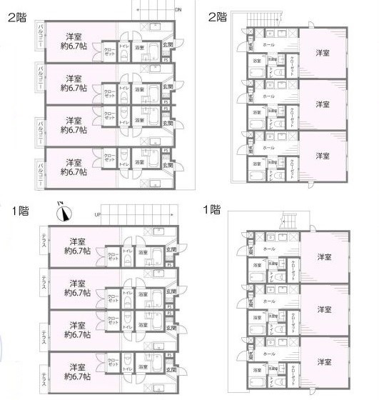 東京都立川市羽衣町１丁目 間取図・土地図