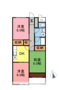 千葉県八千代市萱田町 間取図・土地図