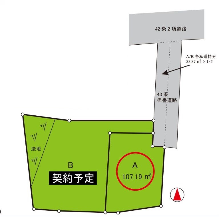 神奈川県川崎市多摩区枡形５丁目 間取図・土地図