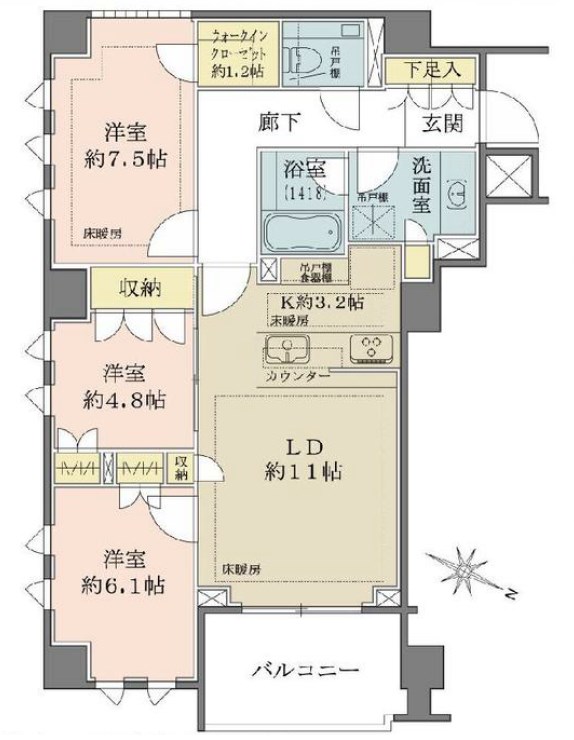東京都港区西麻布２丁目 間取図・土地図