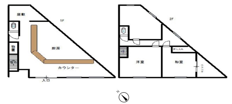 埼玉県川口市西川口１丁目 間取図・土地図