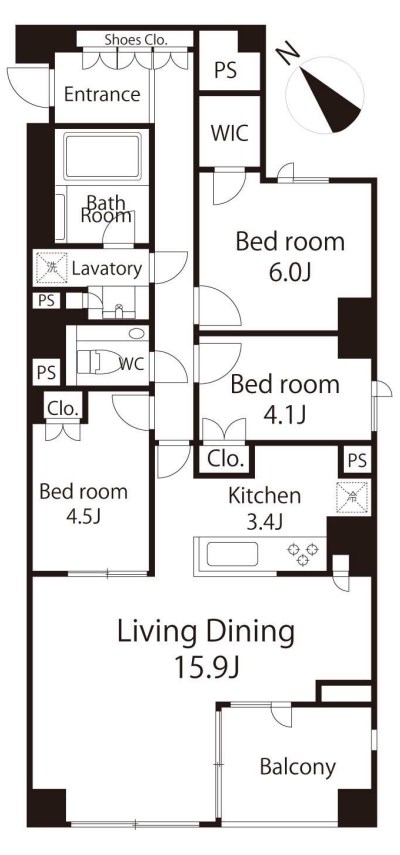 東京都港区赤坂７丁目 間取図・土地図