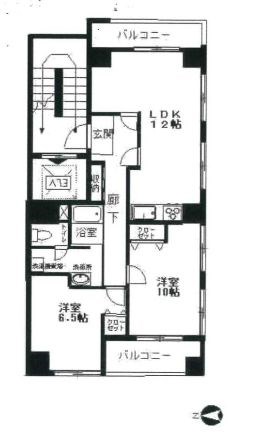 東京都港区東麻布１丁目 間取図・土地図