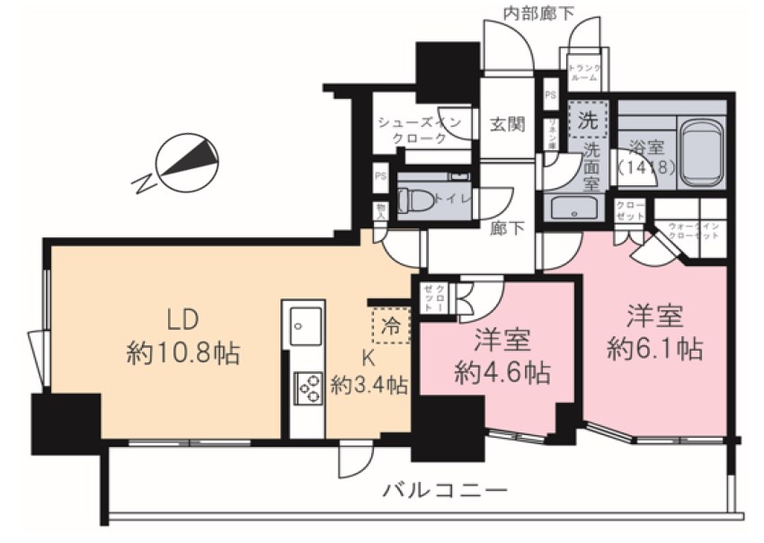 東京都港区高輪３丁目 間取図・土地図