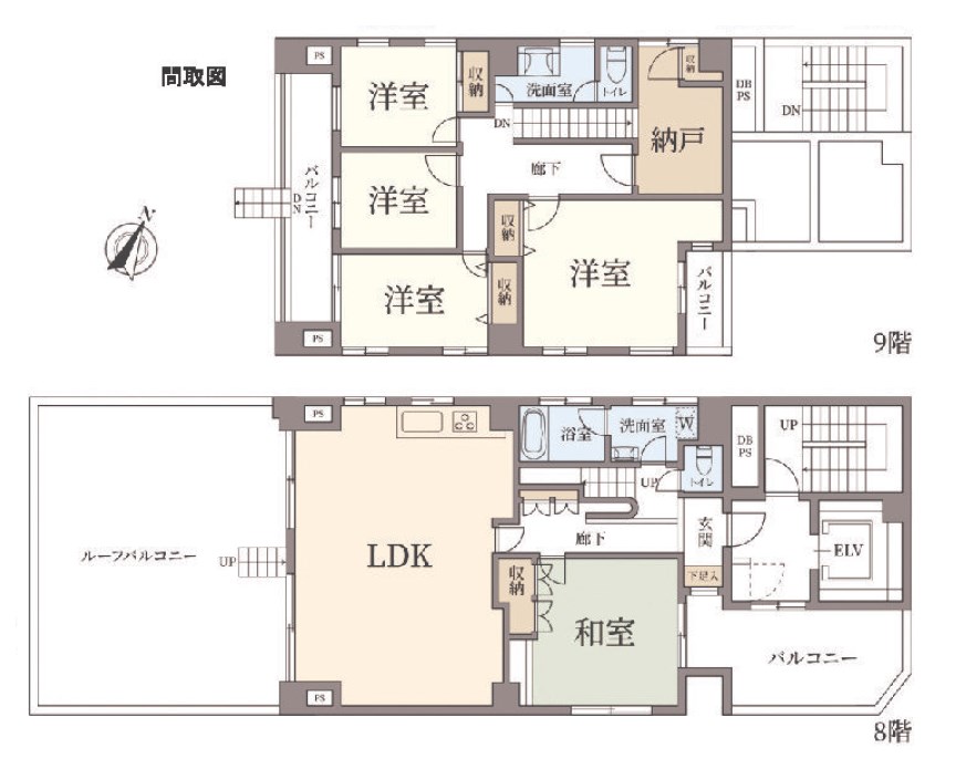 東京都港区東麻布１丁目 間取図・土地図