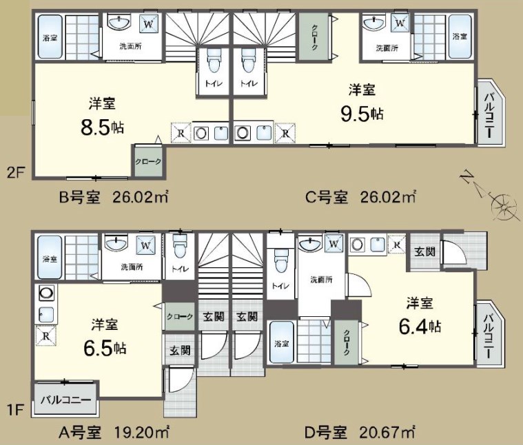 東京都豊島区駒込７丁目 間取図・土地図