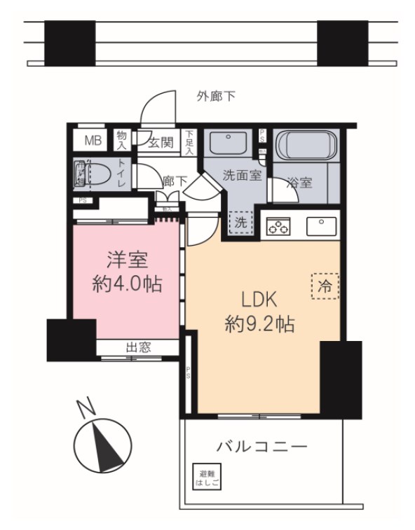 東京都港区芝浦３丁目 間取図・土地図