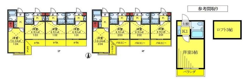 東京都北区上十条３丁目 間取図・土地図