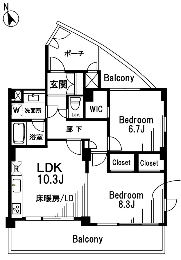 東京都港区白金台２丁目 間取図・土地図