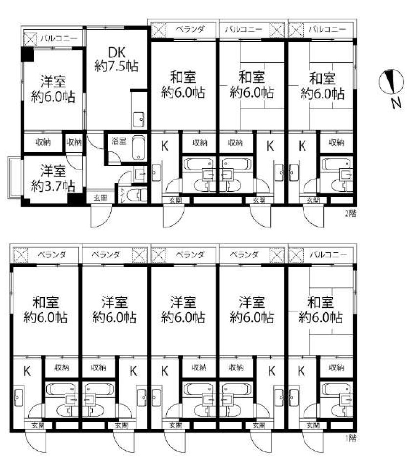 東京都府中市住吉町２丁目 間取図・土地図