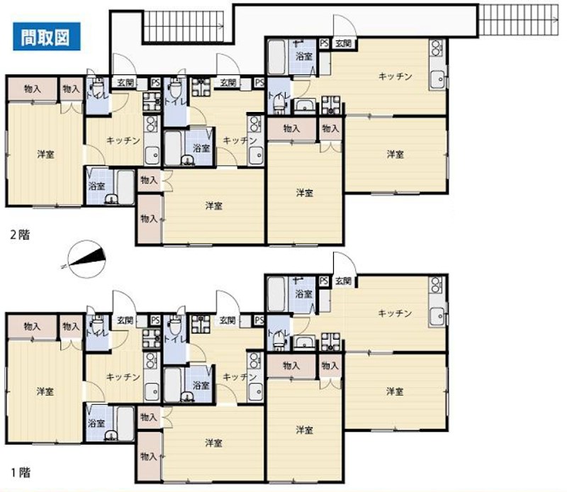 神奈川県横須賀市野比１丁目 間取図・土地図