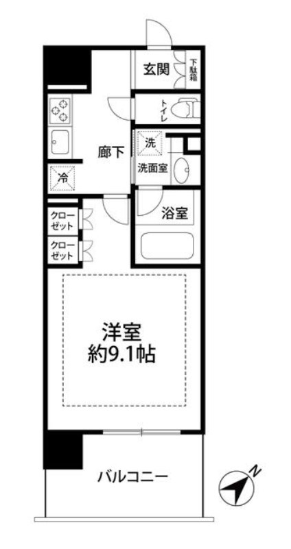 東京都港区三田４丁目 間取図・土地図