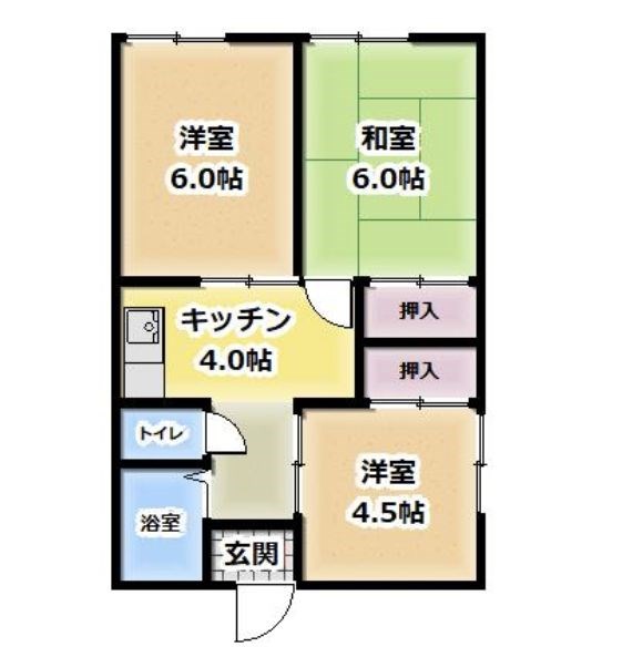 千葉県木更津市江川 間取図・土地図