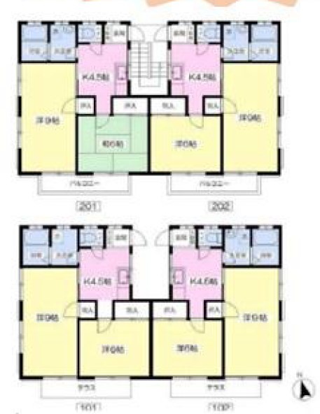 千葉県木更津市東中央２丁目 間取図・土地図