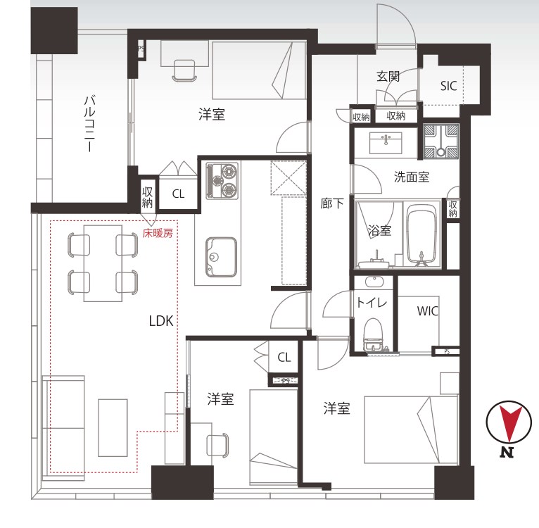 東京都港区白金１丁目 間取図・土地図