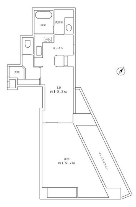 東京都港区赤坂２丁目 間取図・土地図