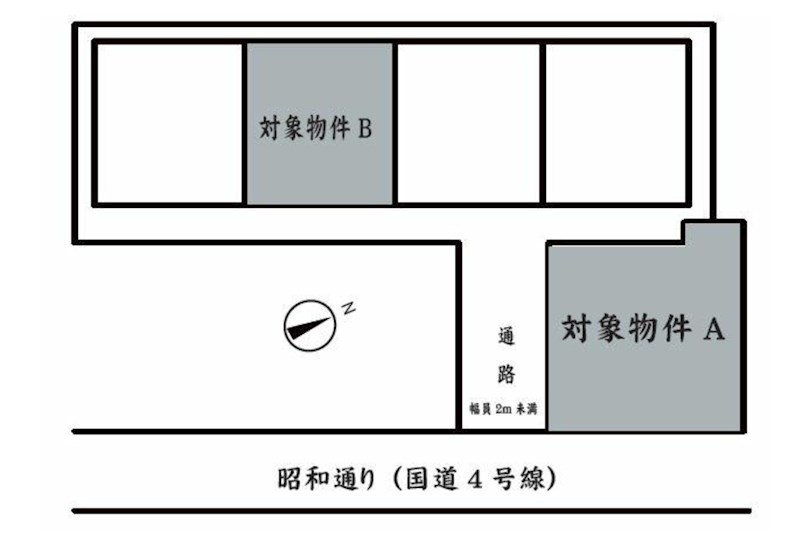 東京都台東区上野７丁目 区画図