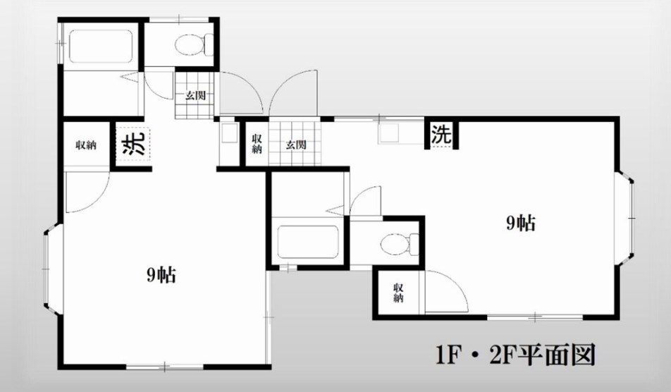 神奈川県相模原市中央区淵野辺本町３丁目 間取図・土地図