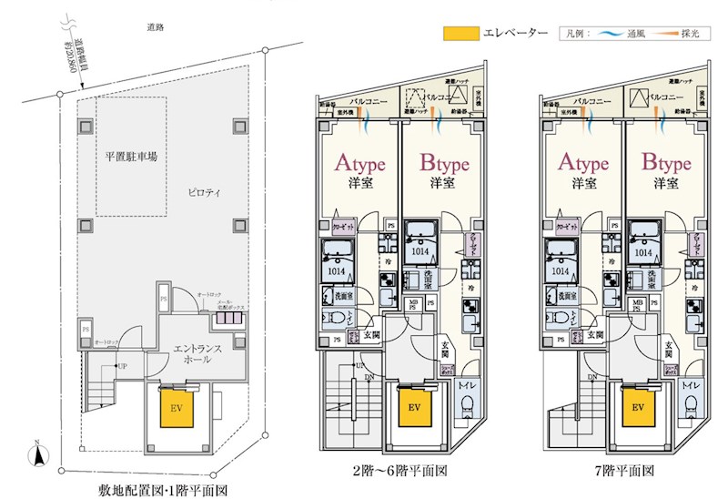東京都北区豊島７丁目 間取図・土地図