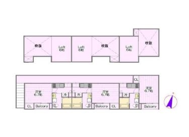 千葉県千葉市中央区寒川町３丁目 間取図・土地図