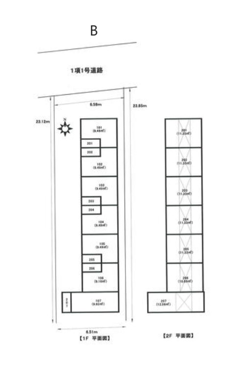 東京都目黒区南２丁目 間取図・土地図