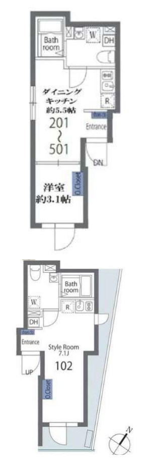 東京都台東区日本堤１丁目 間取図・土地図