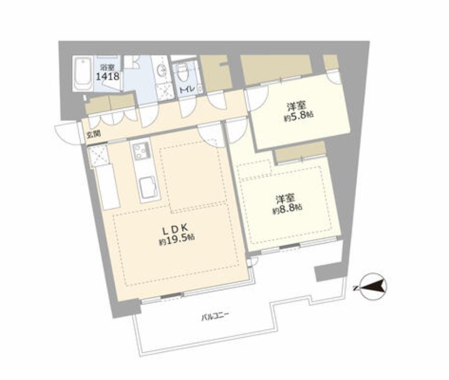 東京都港区麻布永坂町 間取図・土地図