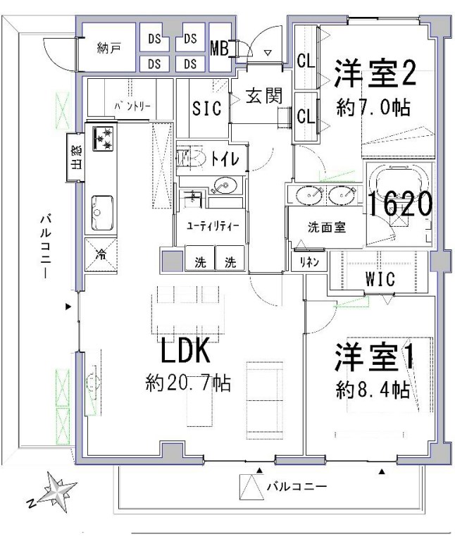 東京都港区西麻布１丁目 間取図・土地図