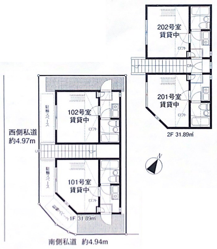 東京都八王子市万町 間取図・土地図