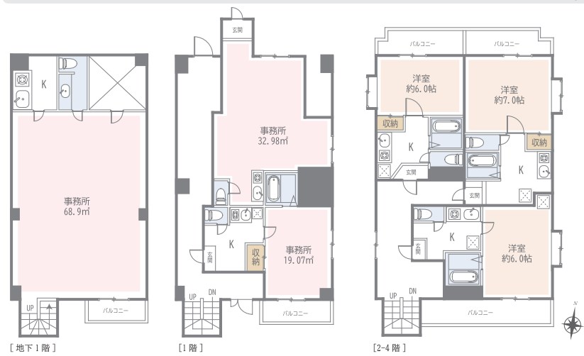 東京都世田谷区三軒茶屋２丁目 間取図・土地図