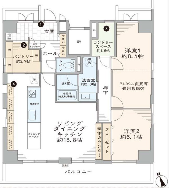 東京都港区芝浦３丁目 間取図・土地図