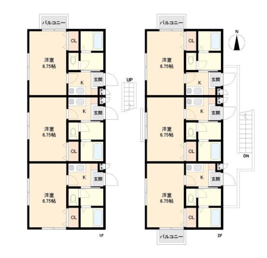 神奈川県大和市福田１丁目 間取図・土地図